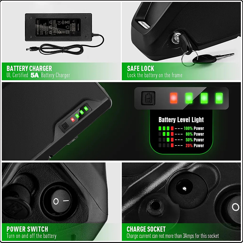 36v 48v 52v Electric bicycle c - огляд і ціна Electric Bicycle Battery 72V 30Ah