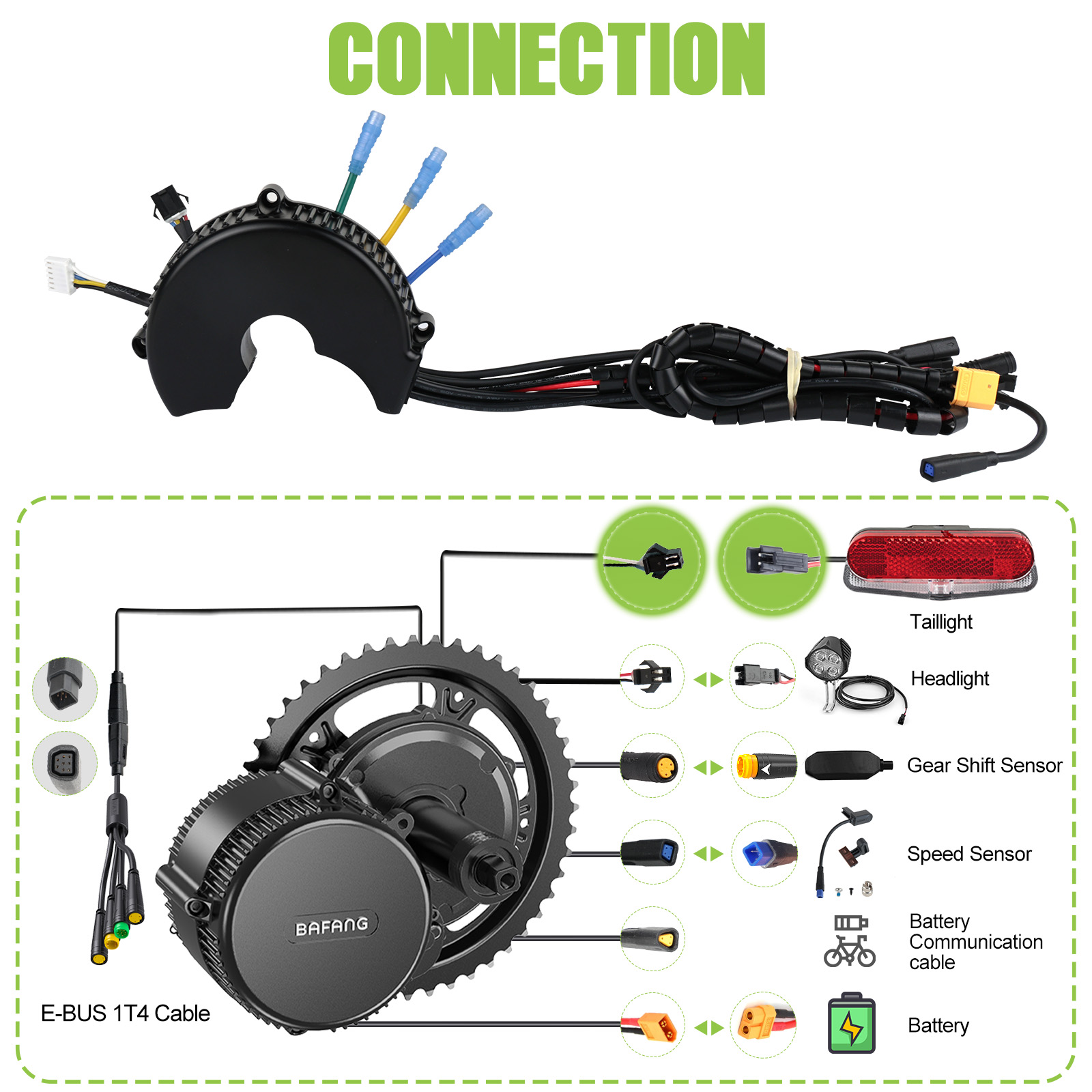 Bafang Controller Mid Drive Mo - огляд і ціна Bafang Bbs02B 48V 750W Mid Drive Kit