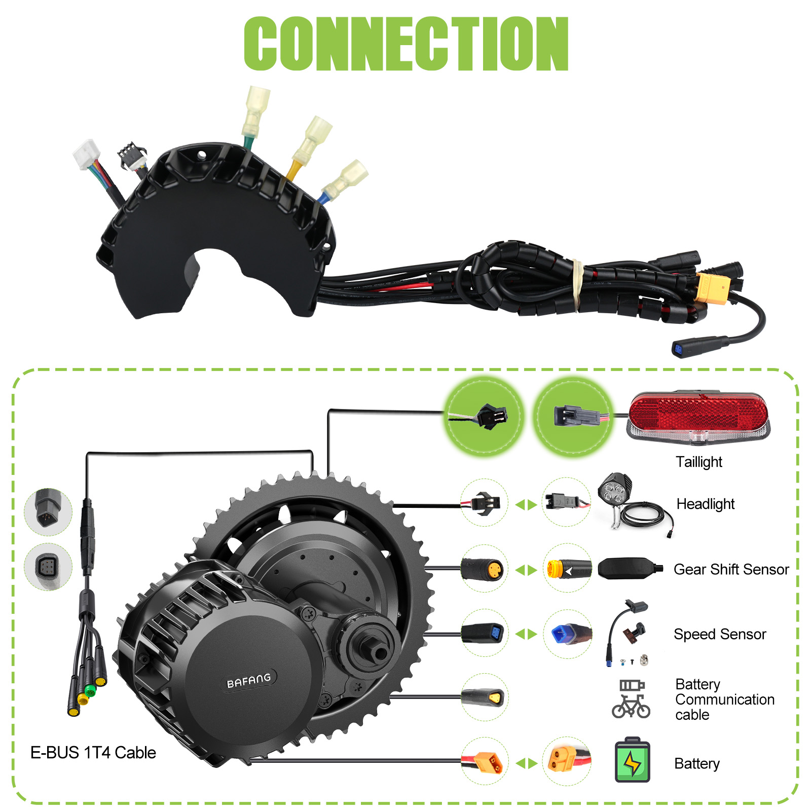Bafang Controller Mid Drive Mo - огляд і ціна Bafang Bbs02B 48V 750W Mid Drive Kit