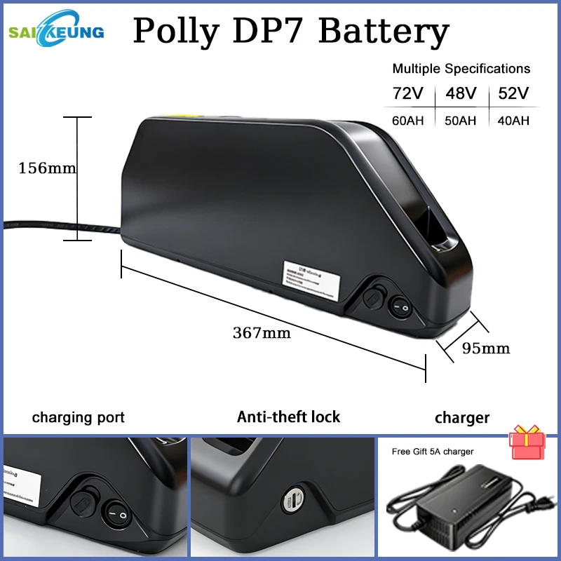 48V Hailong Electric Bicycle D - огляд і ціна Electric Bicycle Battery 72V 30Ah