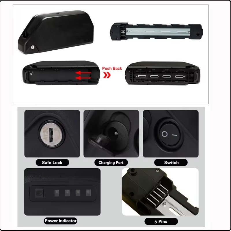 48V Hailong Electric Bicycle D - огляд і ціна Electric Bicycle Battery 72V 30Ah